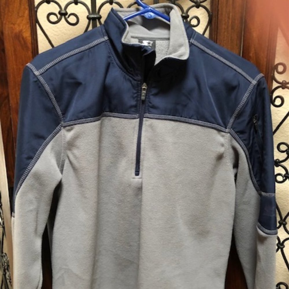 Boys Size Small 34-36 Blue/Gray Pullover - New Never Worn
